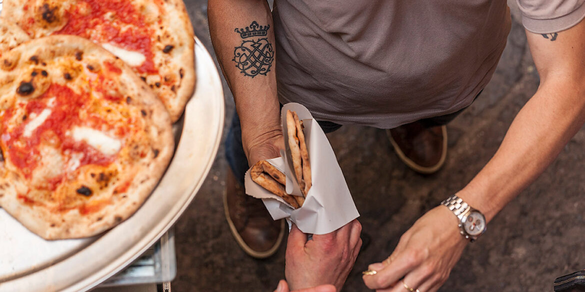 Storia della pizza a portafoglio