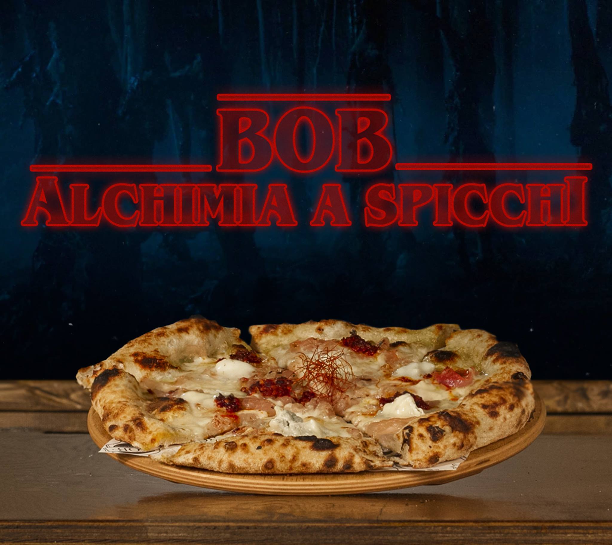 Bob Alchimia a spicchi: davanti a una pizza siamo tutti uguali